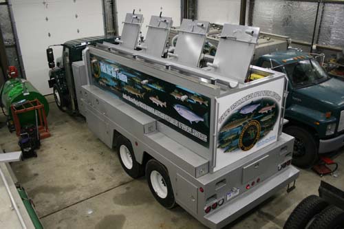 Michigan DNR Fish stocking vehicle
