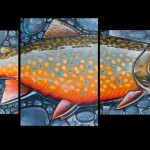 Derek DeYoung Brook Trout Print for the live auction