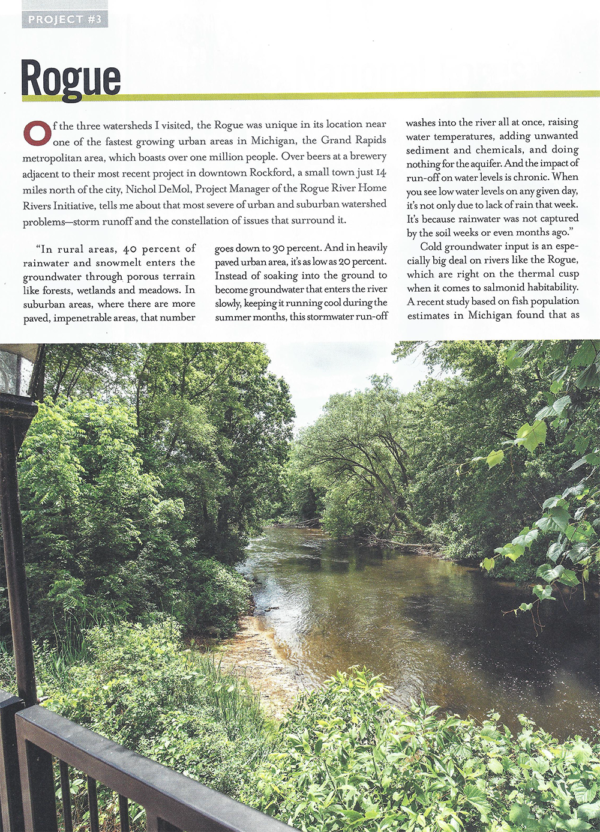 Trout magazine features Rogue River Home Rivers Initiative Schrems