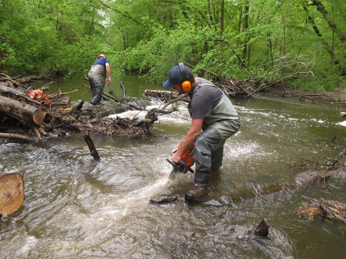 Big portion of Coldwater River improved for trout habitat