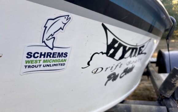 SWMTU sticker on boat